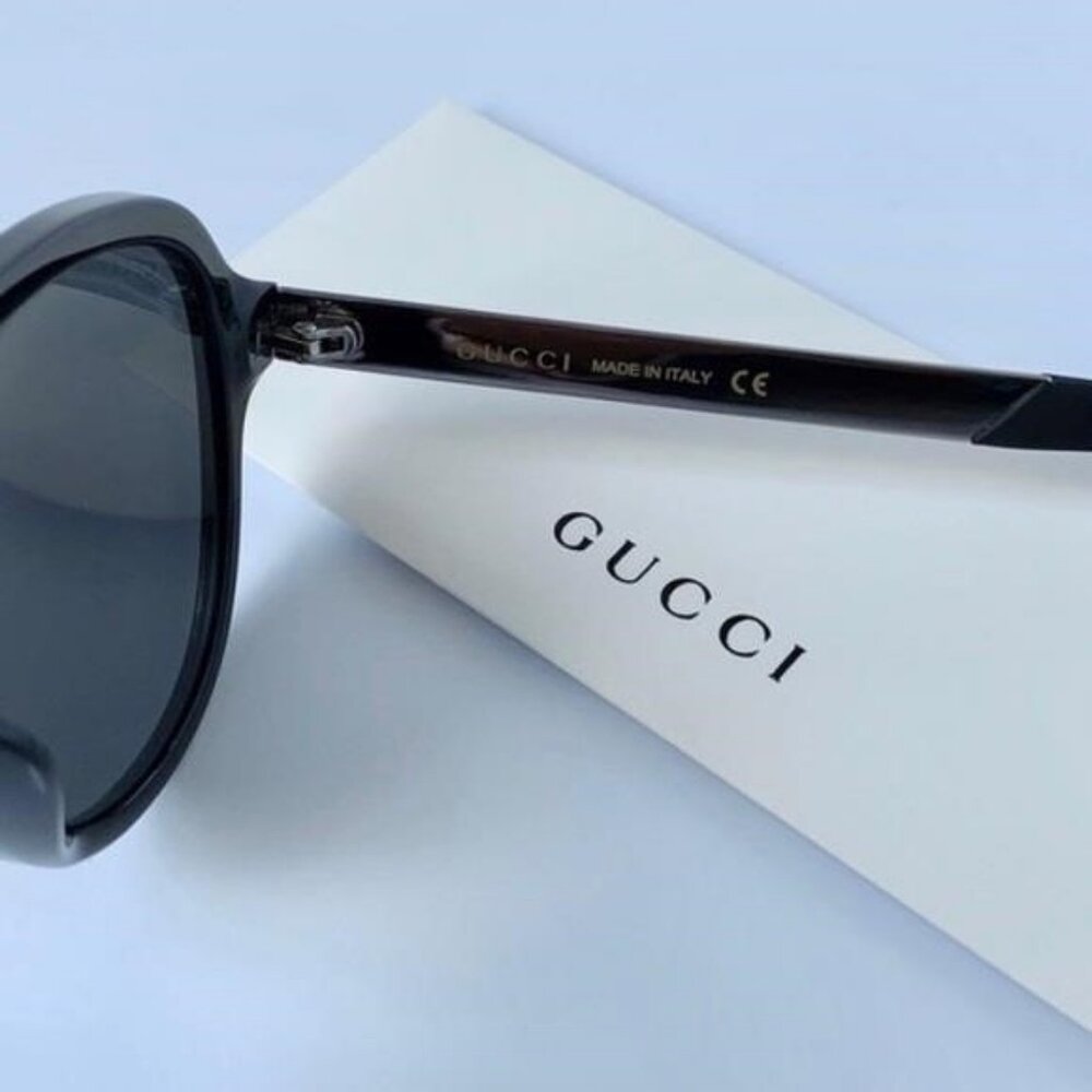 Authentic- New - Gucci Men’s Sunglasses GG0688S 001 Black/ Gray - Picture 5 of 14